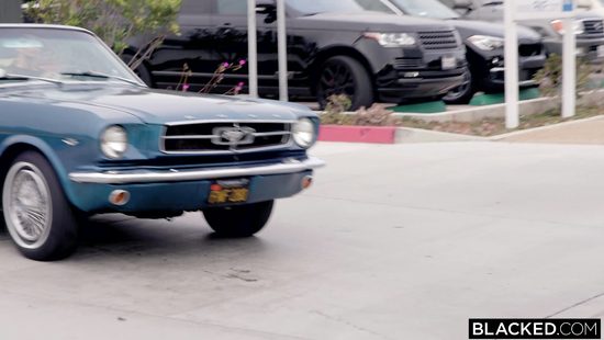 Dazzling blonde goes black in plain anal tryout