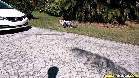 Brunette rides monster dick in cam POV