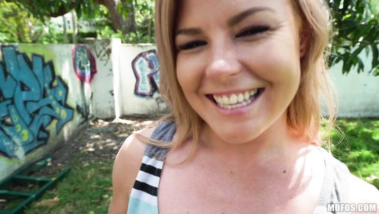 Backyard POV for a picked up slut