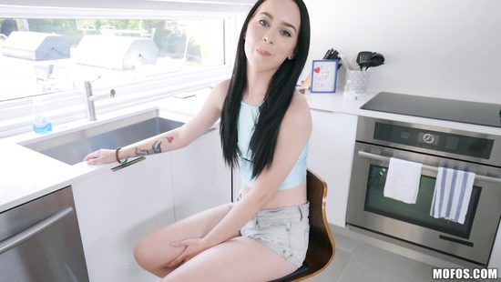 Man's huge dong suits this petite doll big time