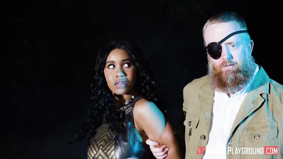 Ebony with big naturals, crazy couch fun