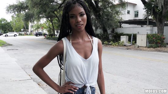 Black doll fucked in public POV action