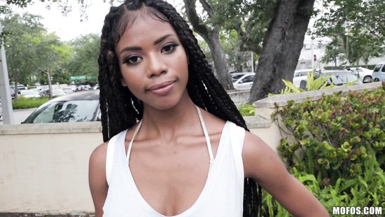 Black doll fucked in public POV action