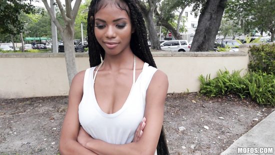 Black doll fucked in public POV action