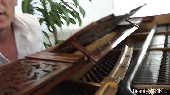 Nude vaginal during her first piano lesson