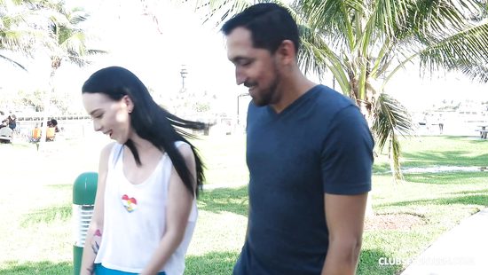 Thin doll shares pool XXX action on cam