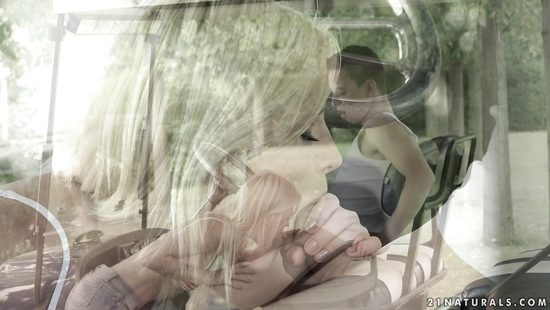 Outdoor anal makes petite blonde come twice