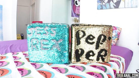 Flaming babe feels it deep in the ass