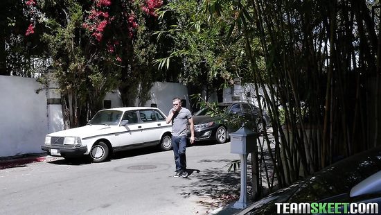 Seductive teen moans with cock in the ass