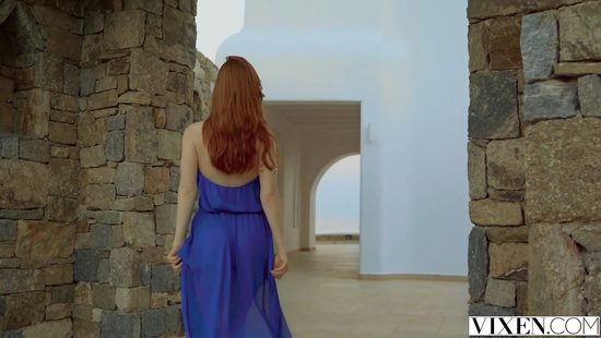 Energized redhead gets her dose of cock