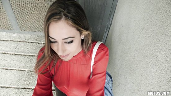 Teen rides random guy's cock for cash