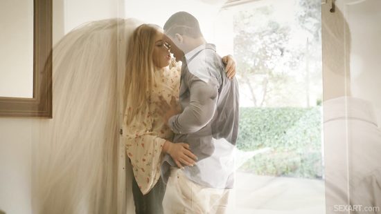 Blond gets tons of pleasure fucking with a black fellow