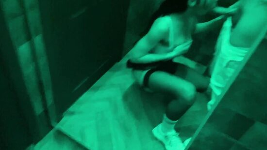 A quickie in a movie theater bathroom