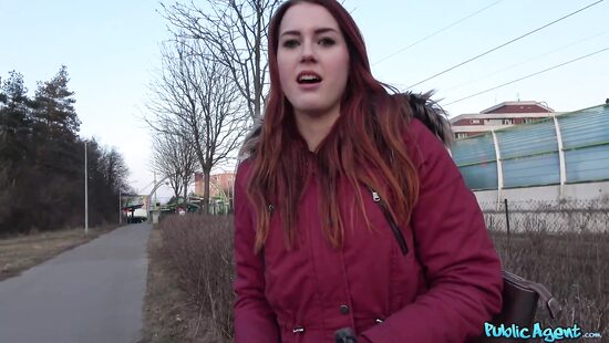 Redheaded curvy babe loves big dicks