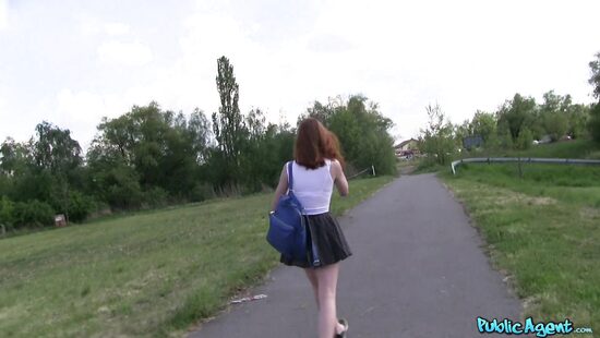 Redheaded babe really wants to make some money