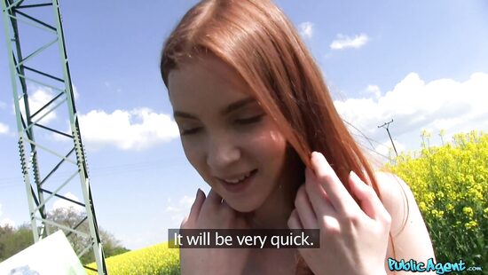 Redheaded babe really wants to make some money