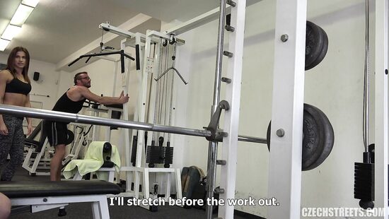 The hot fitness trainer made me sweat