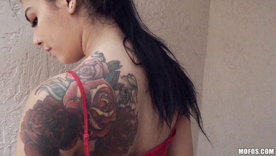 Deep orgasms after she strips in public