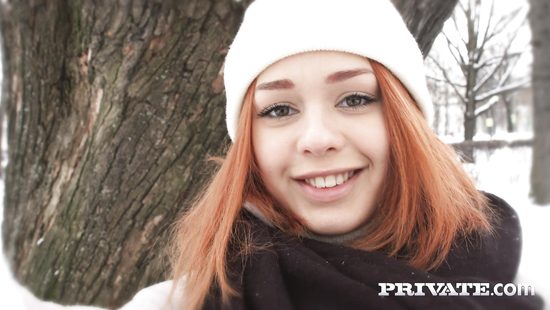 Redhead bends ass for a nice hard shag