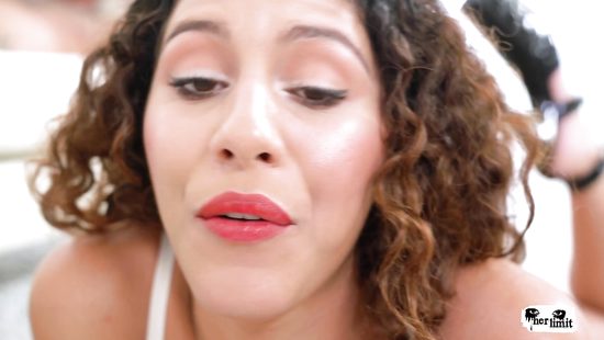 Ebony throated and hard fucked