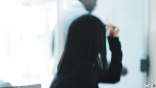 Brunette pumps black inches in the butt hole