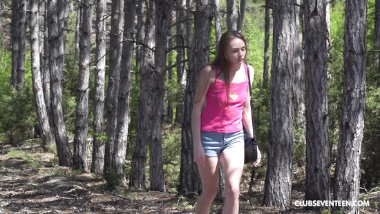Outdoor fun with her new toys