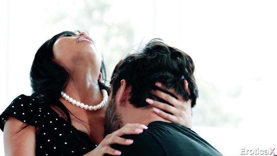 Nude Asian shakes guy's dick like a pro