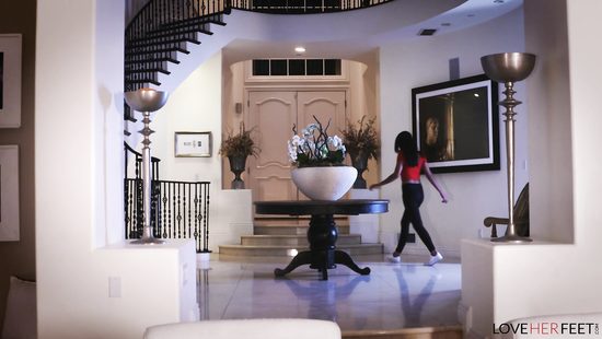 Foot fetish sex with the stepsister