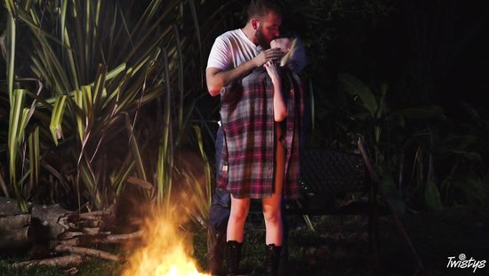 Midnight oral and heavy sex during camping trip