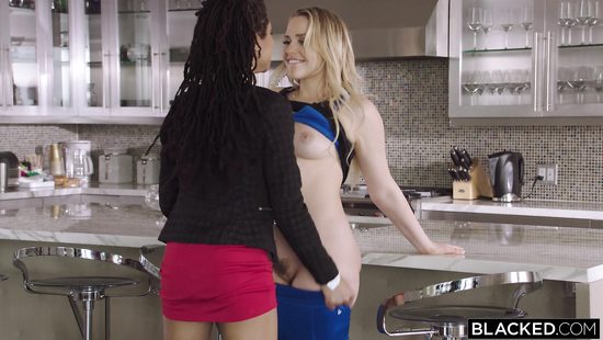 Ebony shared tasty dong with stepdaughter