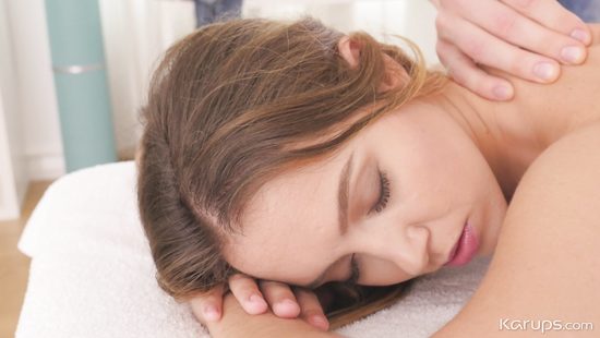 Deep pleasures in both her shaved holes