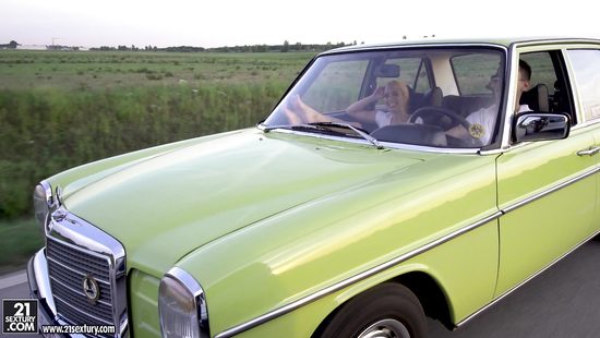 Aroused blonde with skinny forms, nude outdoor porn