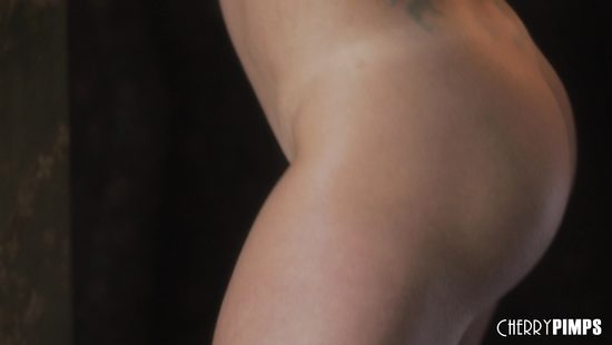 Solo blonde toys pussy in charming XXX