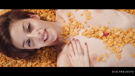 Nude girl sucks cock and swallows