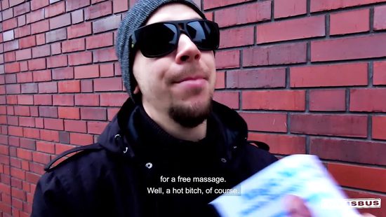 Bang bus pleasures for a random casting teen