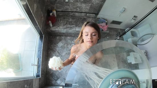 Bedroom sex without knowing she is being filmed