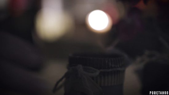 Fucking with a waiter in a toilet and then with hubby