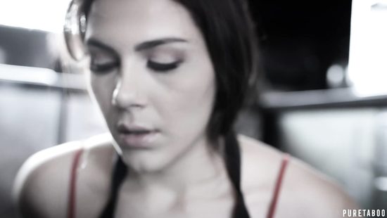 Rich dude makes a pigtailed maid suck his dong