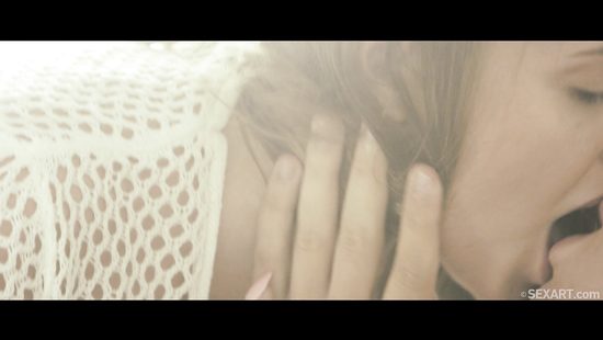 Amazing couple love each other in the morning