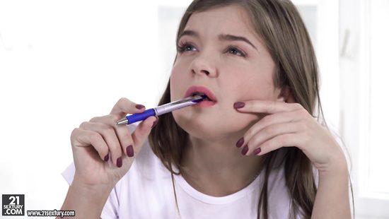 Student girl gets asshole stretched with toys and cock