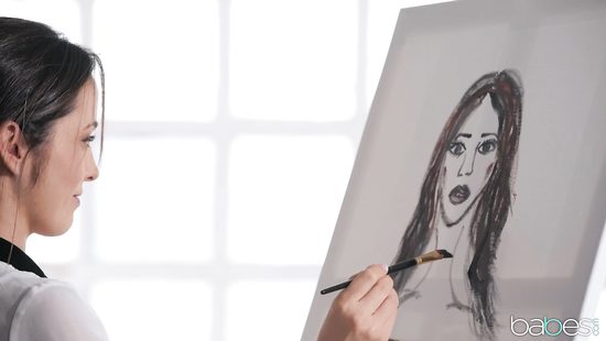 Aroused lesbians share passionate scissoring