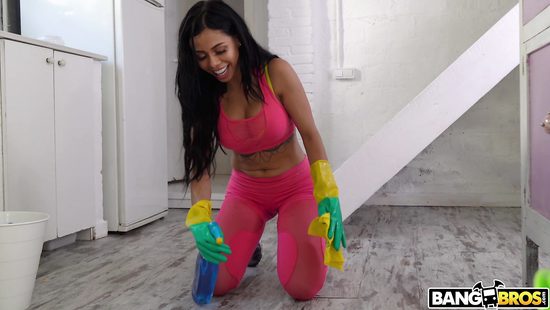 Latina maid gets her juicy asshole banged severely