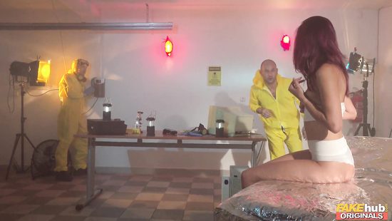 Flawless sex machine goes dirty with crazy scientists