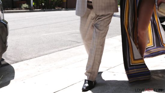 Energized brunette combined foot fetish with sex