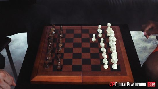 Ebony teen rides white cock on cam