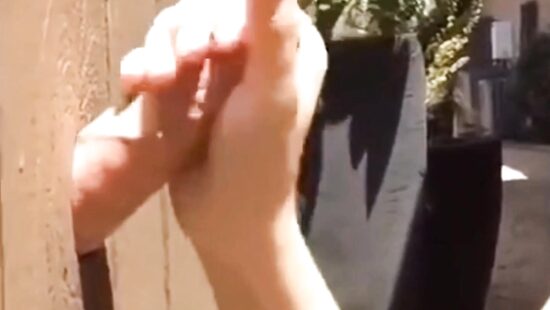 Через дырку 