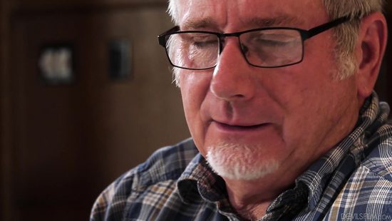 Skinny brunette gets laid with her senior dad