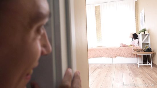 Guy provides his small cock for his happy girlfriend