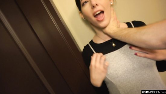 Elderly pervert bangs a young girl in a hotel room