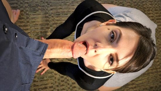 Elderly pervert bangs a young girl in a hotel room